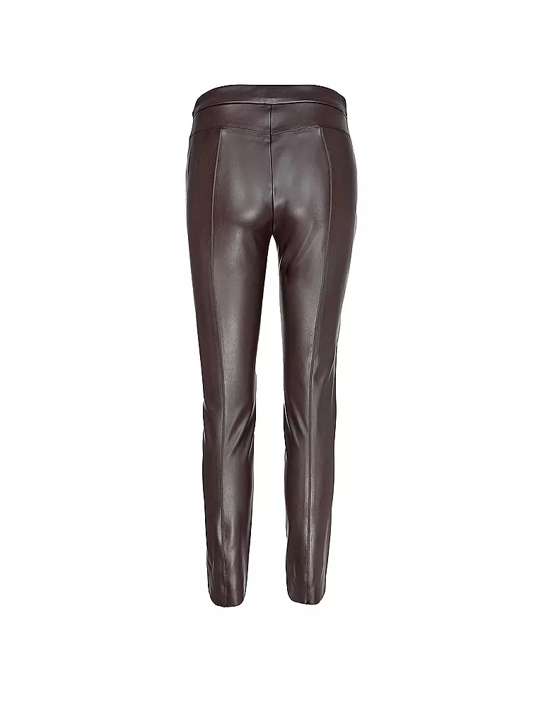 RAFFAELLO ROSSI | Hose in Lederoptik Skinny Fit RESA | Marron