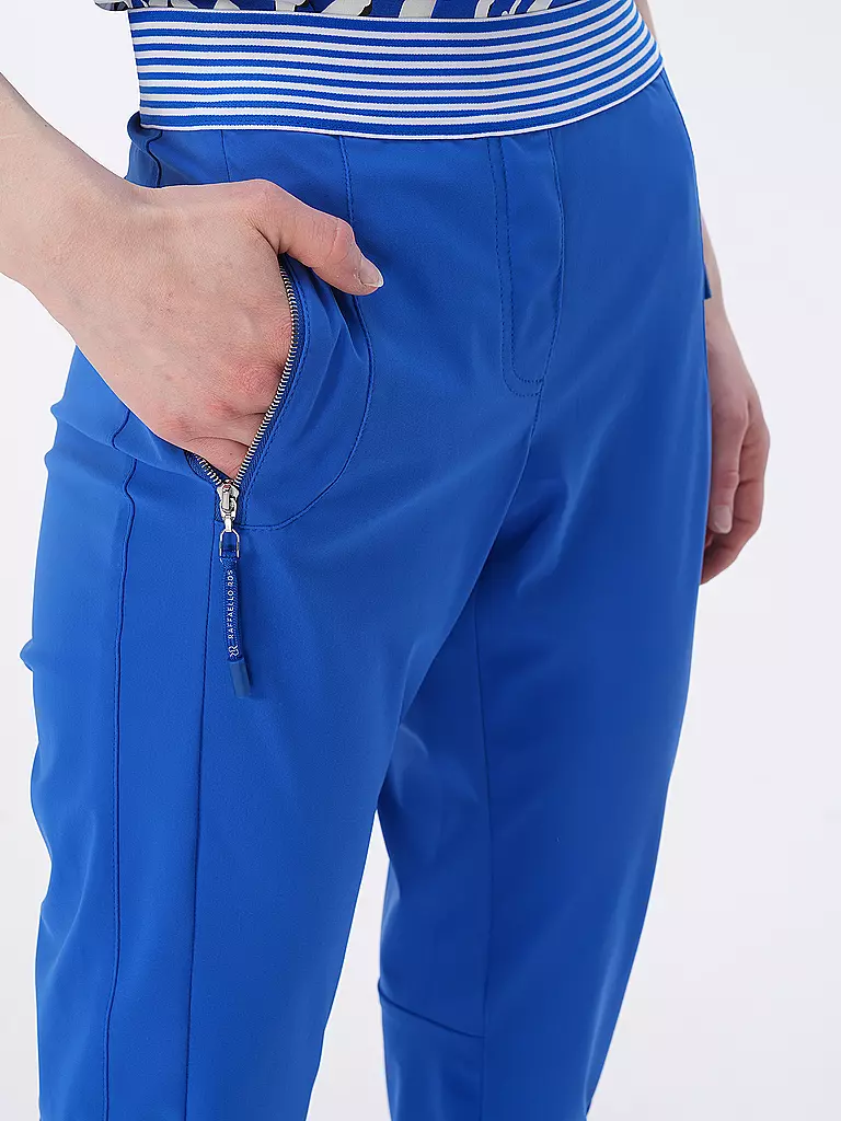 RAFFAELLO ROSSI | Hose Jogging Fit NATINA RIBBON | Bleu