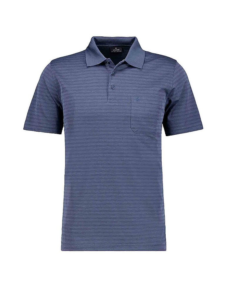Ragman Poloshirt bleu L