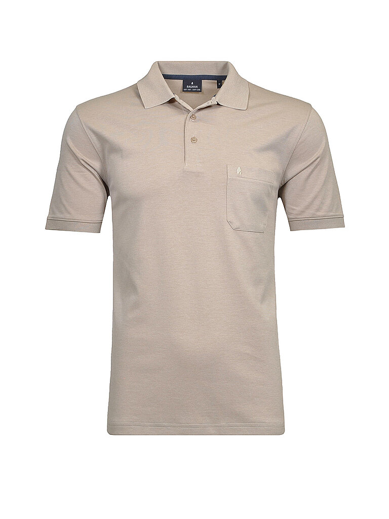 Ragman Polo BUTTON beige M