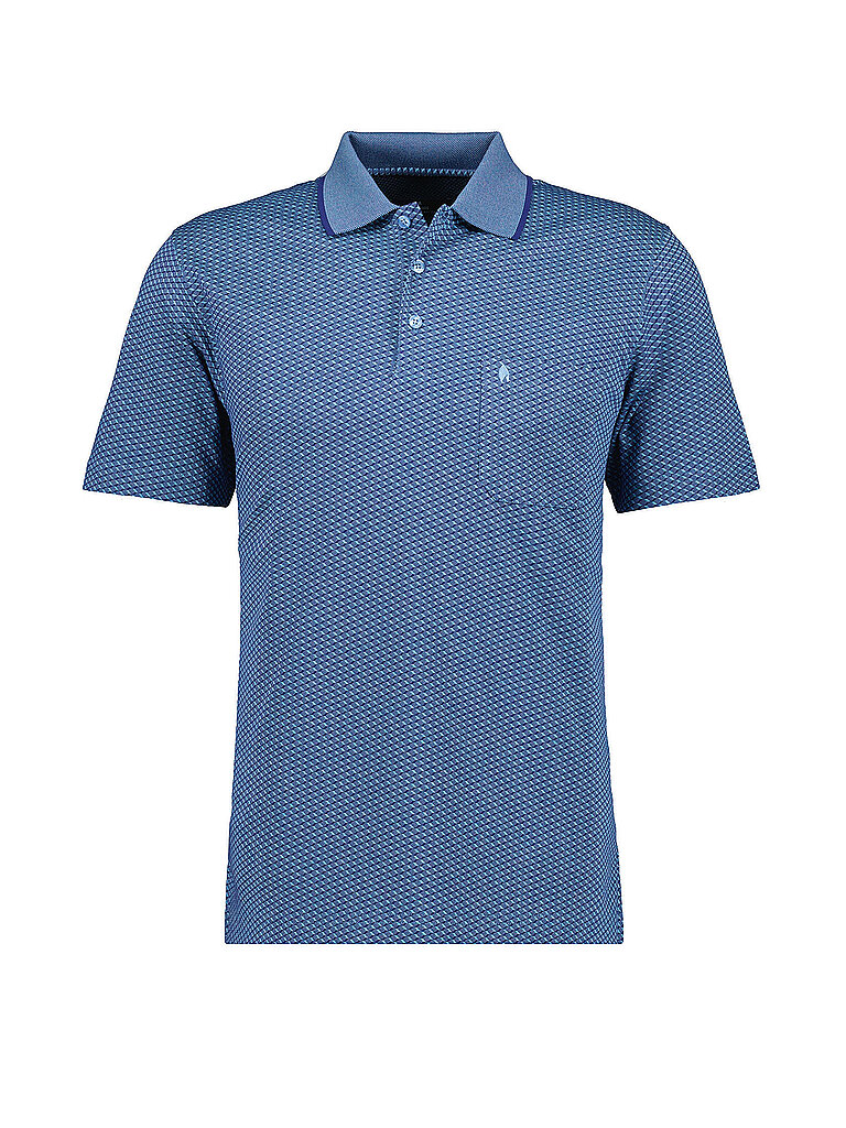 Ragman Polo JAQUARD bleu 4XL