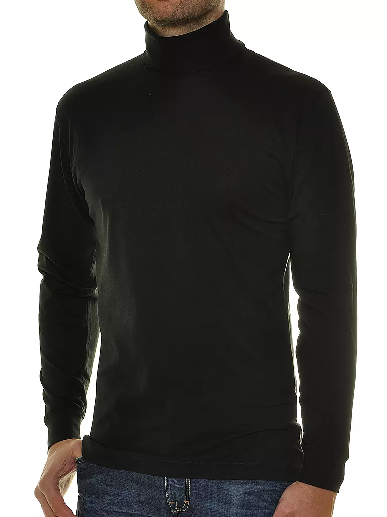 RAGMAN | Produktname: Rollkragenshirt | Noir