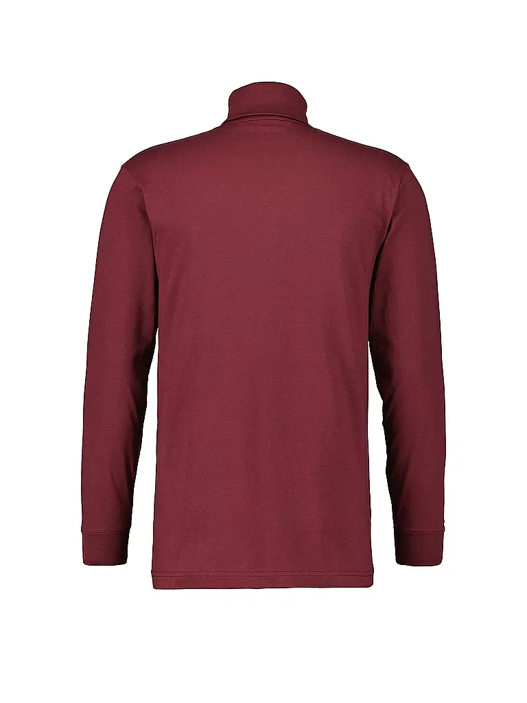 RAGMAN | T-shirt à col roulé | dunkelrot