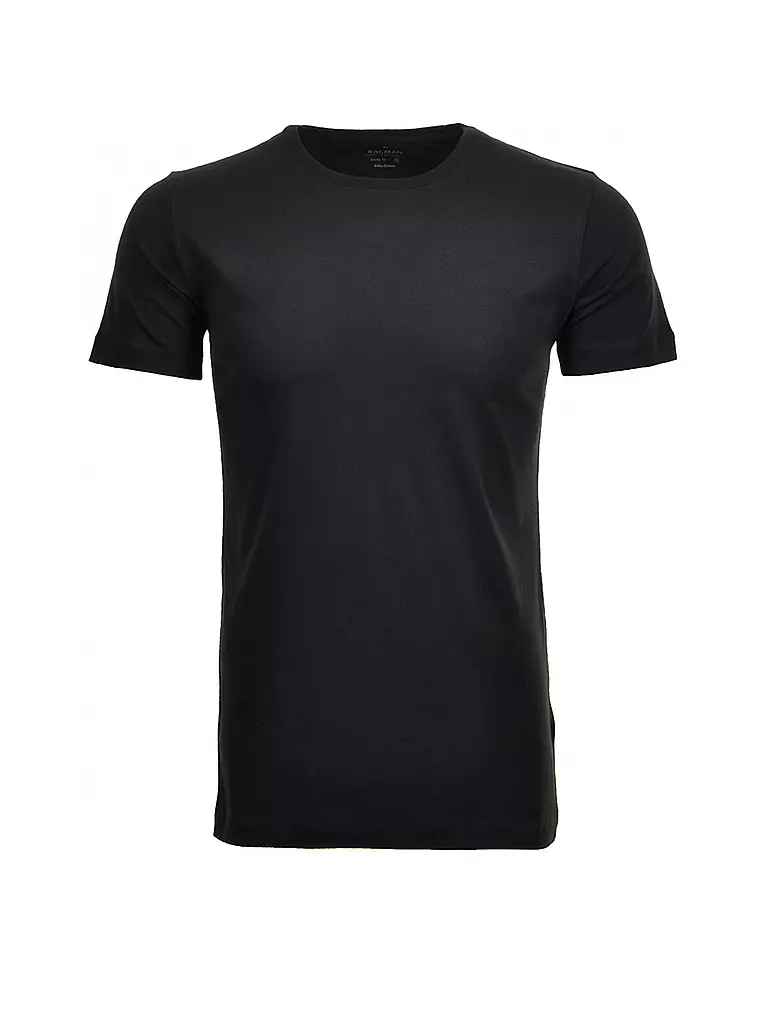 RAGMAN | T-shirt lot de 2 | Noir