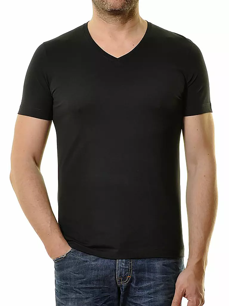 RAGMAN | T-shirt lot de 2 | schwarz