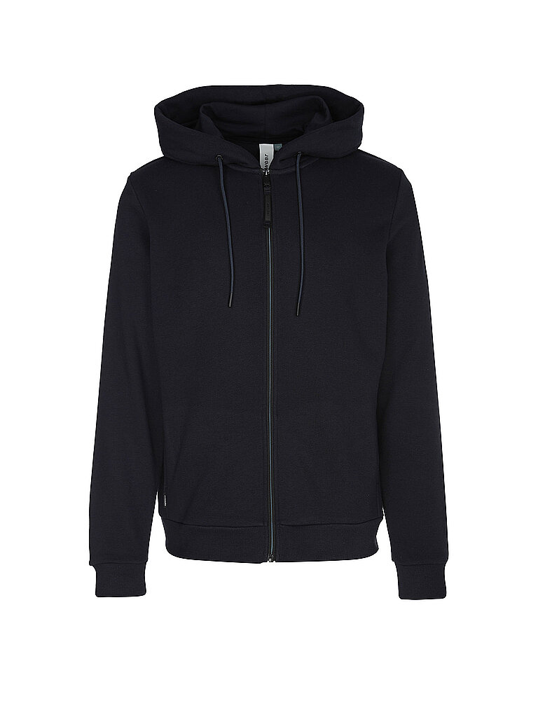 Sweat-shirt zippé bleu marine S