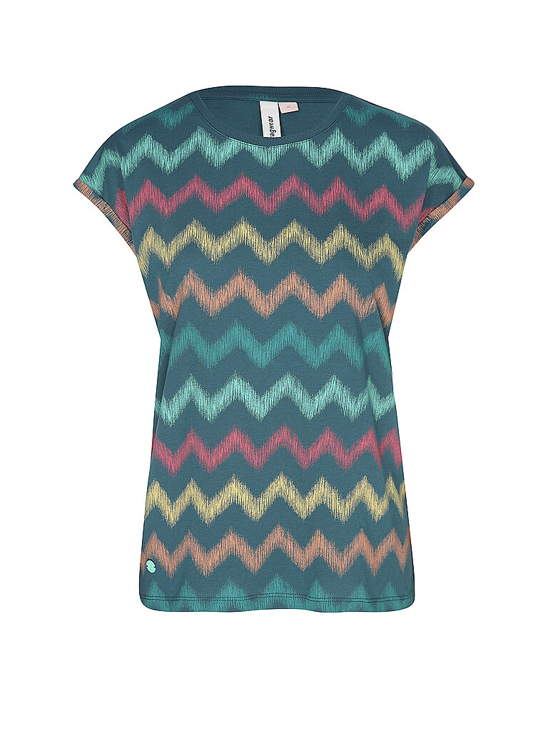 T-Shirt DIONA PRINT pétrole L