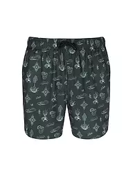 RAGWEAR | Badeshorts STANNIS PRINT | Vert foncé