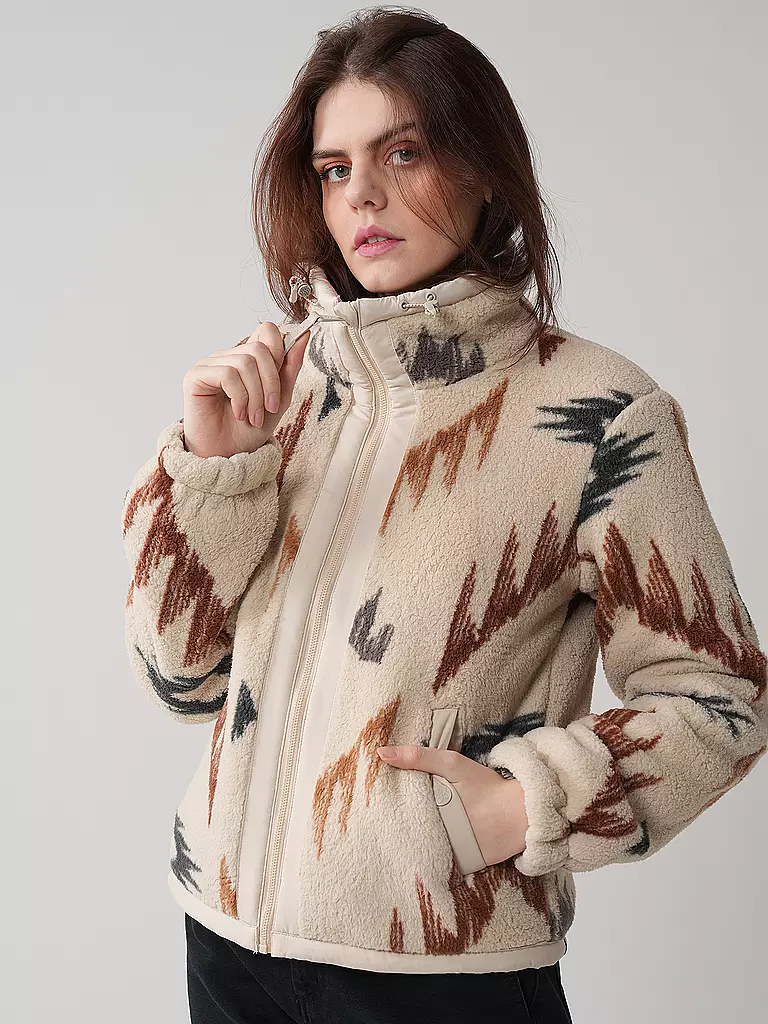 RAGWEAR | Fleecejacke NORDICKA AZTEC | Crème