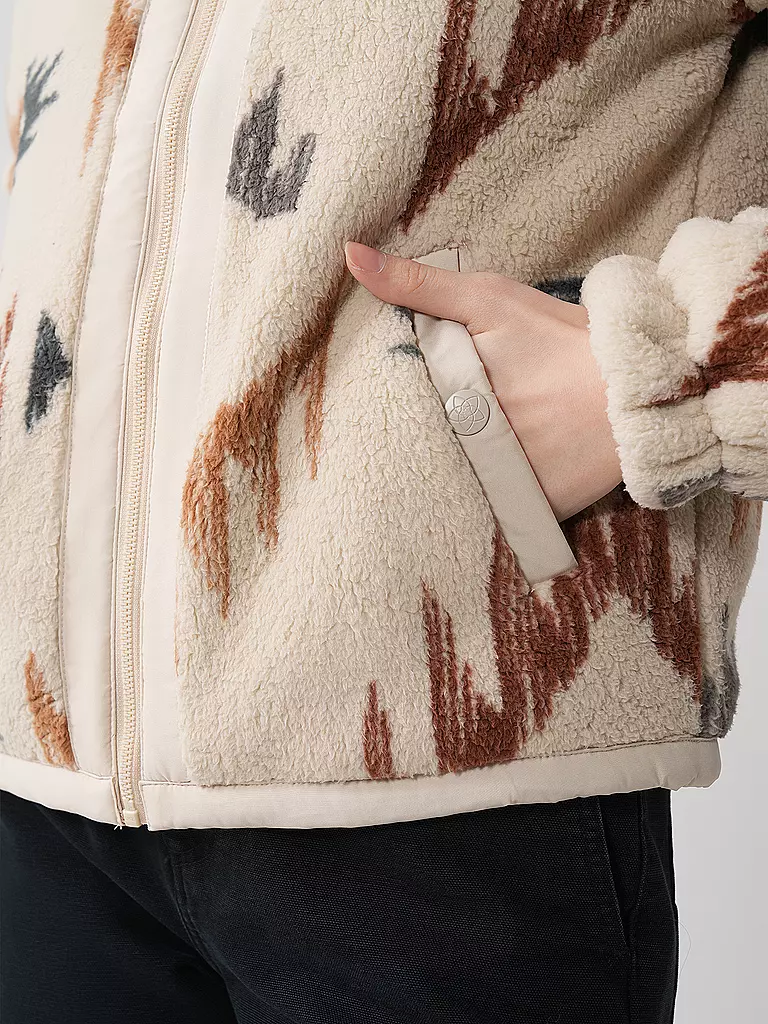 RAGWEAR | Fleecejacke NORDICKA AZTEC | Crème
