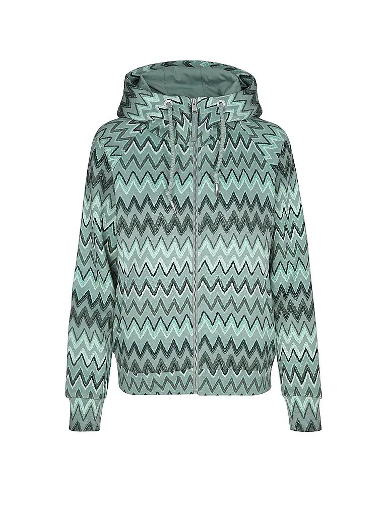 RAGWEAR | Sweatjacke FLLAWIA PRINT | Vert clair
