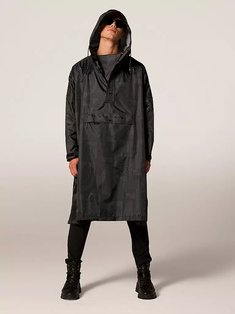 RAINKISS | Regenjacke - Regenponcho Back to Black Art | Noir