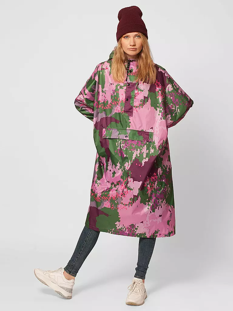 RAINKISS | Regenjacke - Regenponcho Digi Spring Camo | Rose