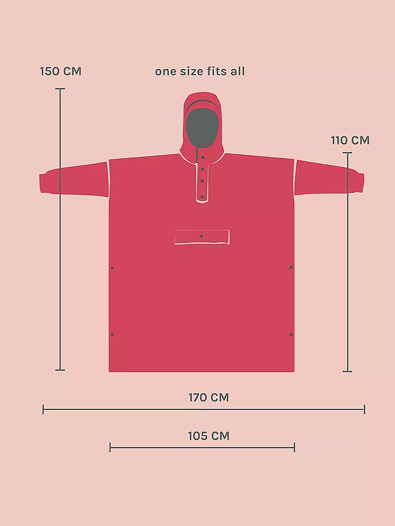 RAINKISS | Regenjacke - Regenponcho Pink Panther | 