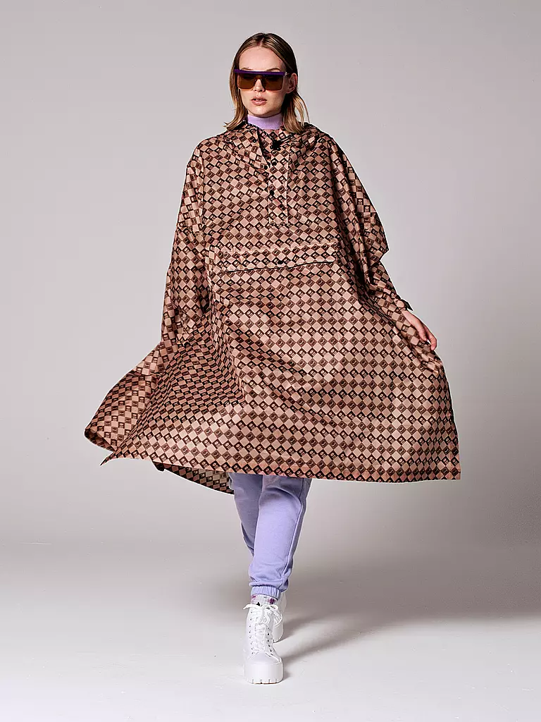RAINKISS | Veste de pluie - Poncho de pluie Damir | Marron