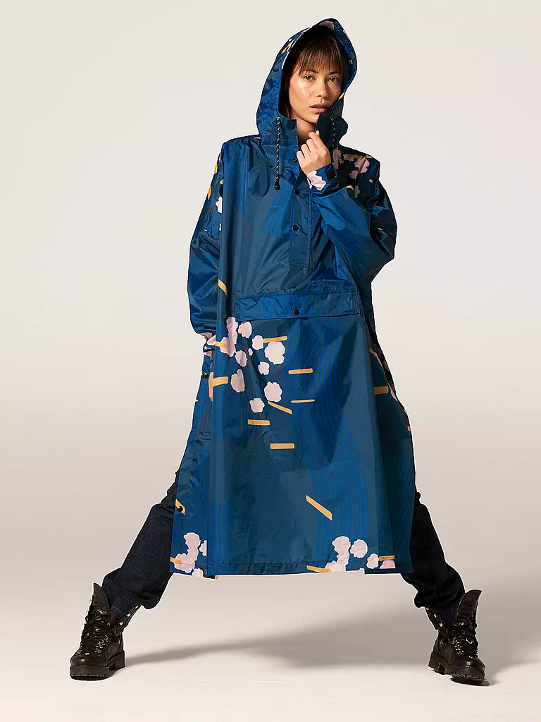 RAINKISS | Veste de pluie - Poncho de pluie Japanese Blossom | blau