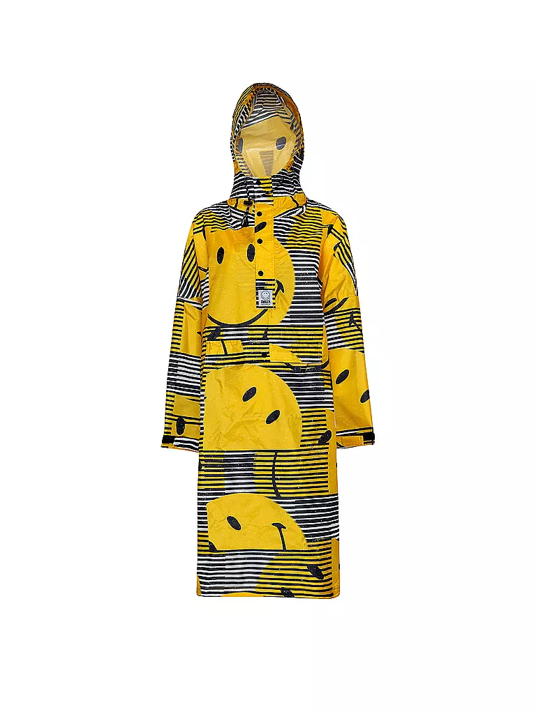 RAINKISS | Veste de pluie - Poncho de pluie SUNSET SMILEY | Jaune