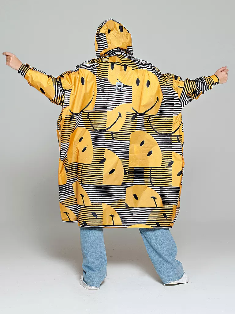 RAINKISS | Veste de pluie - Poncho de pluie SUNSET SMILEY | Jaune