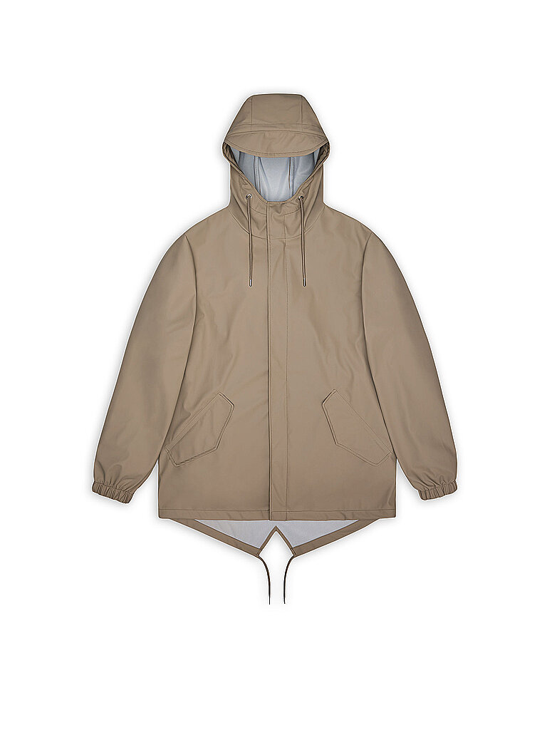 Rains Regenjacke beige L