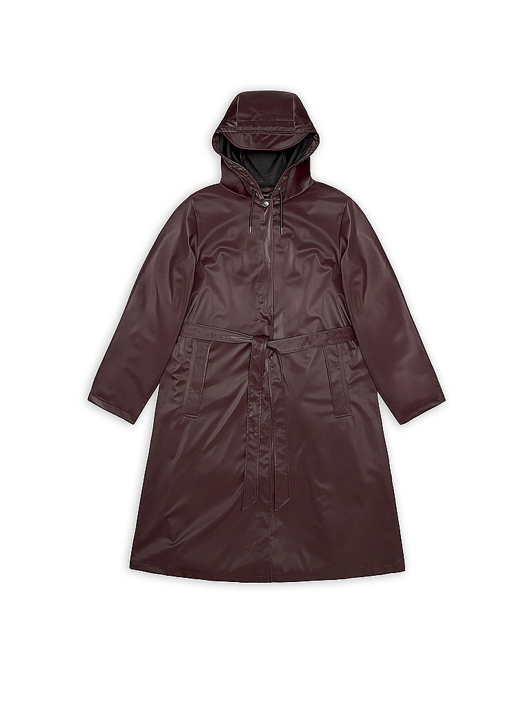 Rains Regenjacke rouge foncé S