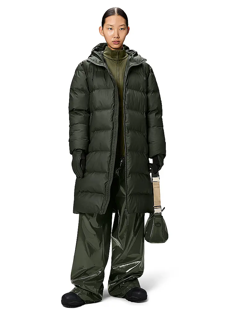 RAINS | Doudoune ALTA LONGER PUFFER JACKET | Vert