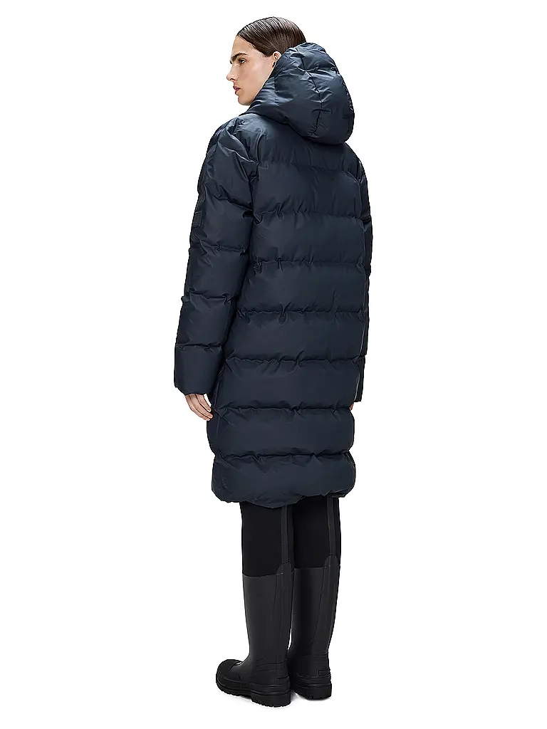 RAINS | Doudoune ALTA LONGER PUFFER JACKET | Bleu foncé