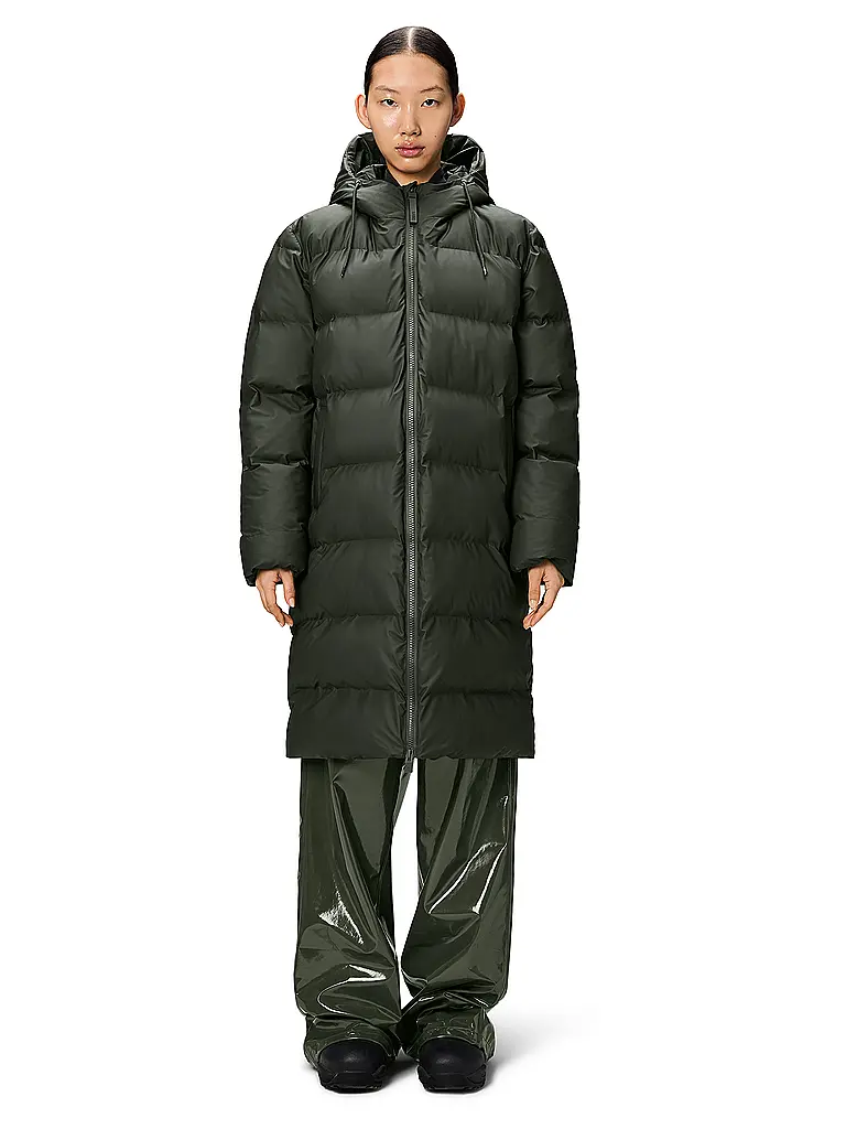 RAINS | Doudoune ALTA LONGER PUFFER JACKET | Vert