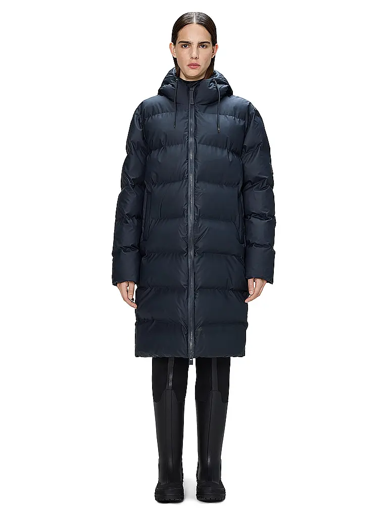 RAINS | Doudoune ALTA LONGER PUFFER JACKET | Bleu foncé