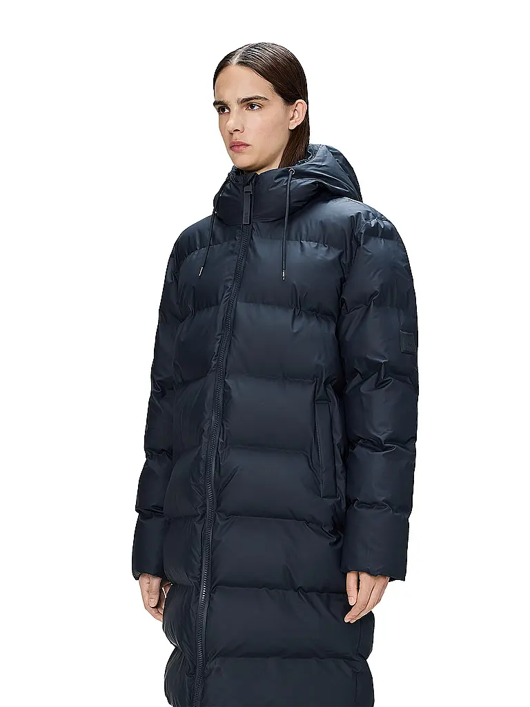 RAINS | Doudoune ALTA LONGER PUFFER JACKET | Bleu foncé