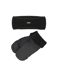 RAINS | Ensemble 2 pièces bandeau et gants | Noir