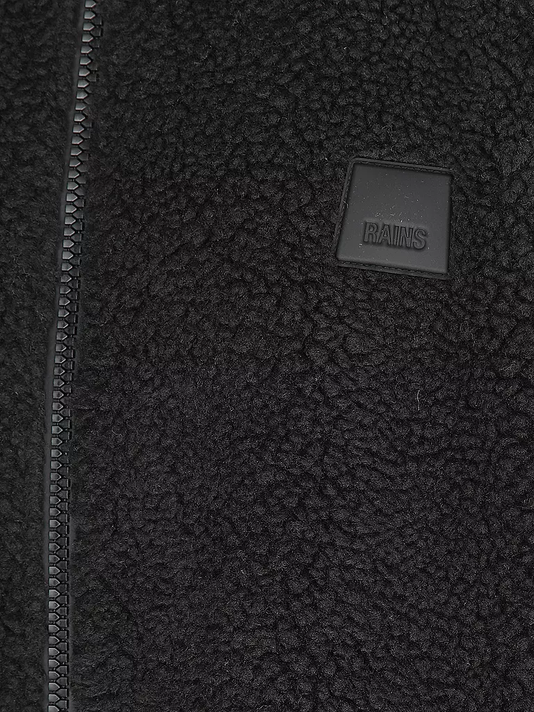 RAINS | Jacke in Felloptik KOFU | Noir