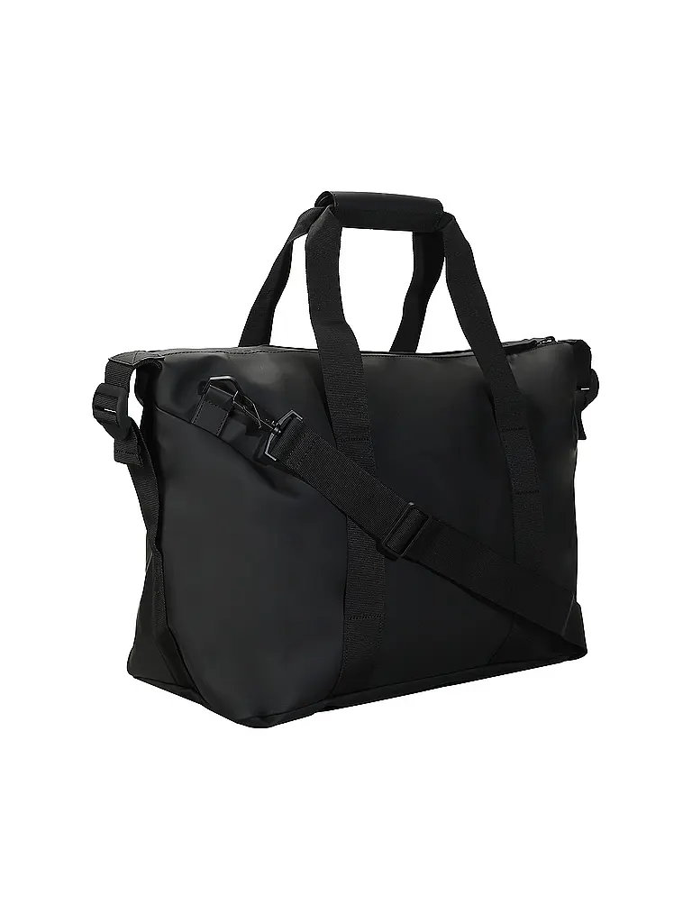 RAINS | Nom du produit : Ensemble 2 pièces Sac de voyage Weekender et Trousse de toilette | Noir