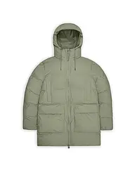 RAINS | Parka ALTA LONG PUFFER CARGO J | Vert clair