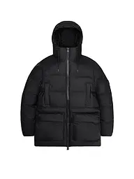 RAINS | Parka ALTA LONG PUFFER CARGO J | Noir