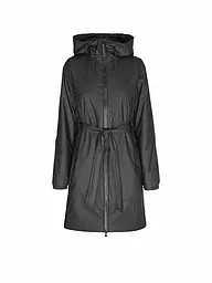 RAINS | Regenjacke LOHJA LONG INSULTED CURVED JACKET  | Noir