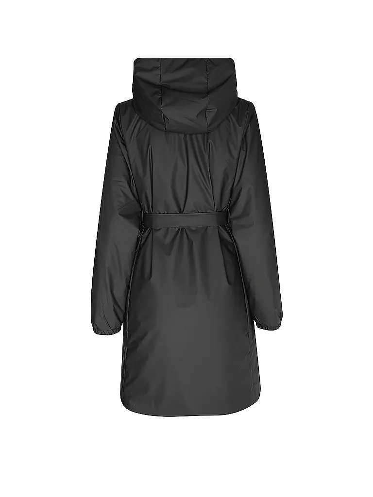RAINS | Regenjacke LOHJA LONG INSULTED CURVED JACKET  | Noir
