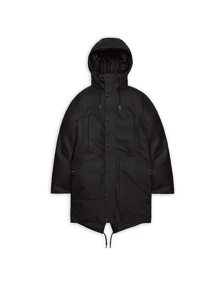 RAINS | Regenjacke NOME LONG | Noir