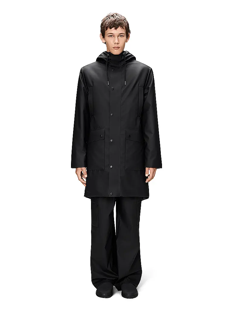 RAINS | Regenjacke NOME LONG | Noir