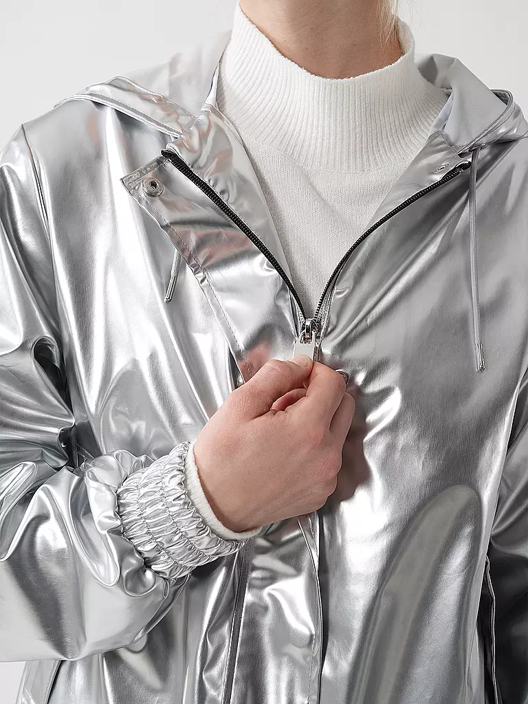 RAINS | Regenjacke STRING W JACKET | Argent