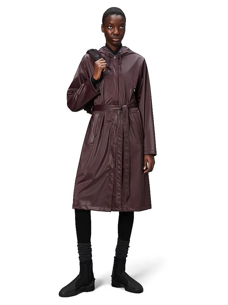 RAINS | Regenjacke | dunkelrot