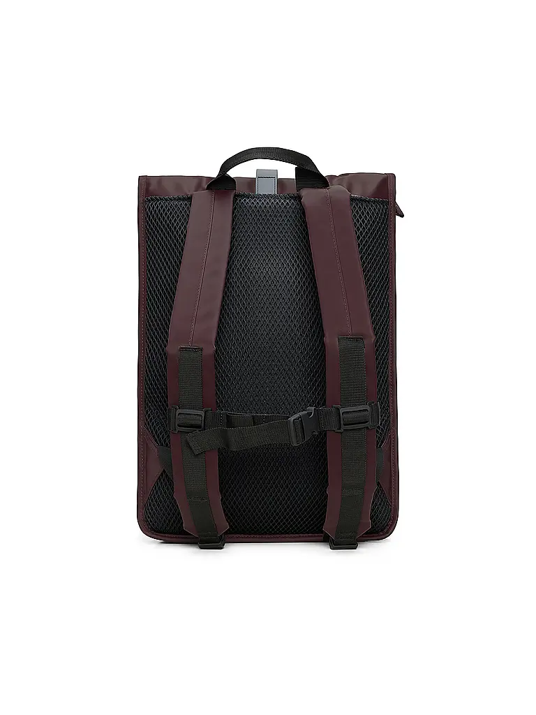 RAINS | Rucksack ROLLTOP | Rouge foncé
