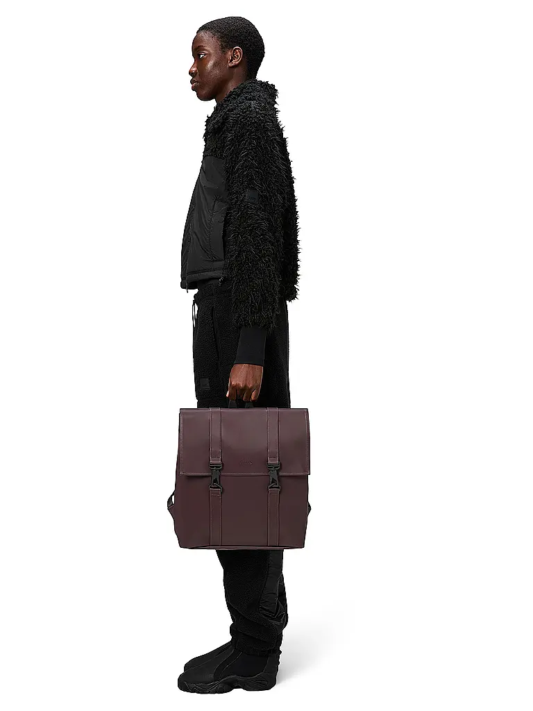 RAINS | Sac à dos MSN BAG MINI | Rouge foncé