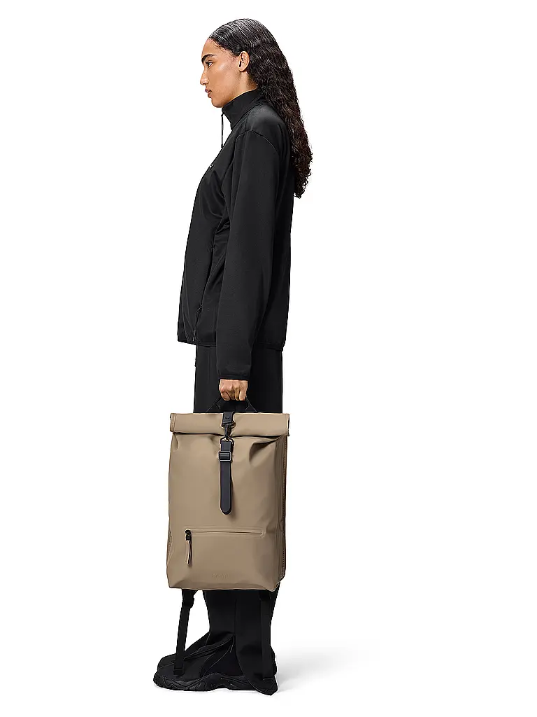 RAINS | Sac à dos ROLLTOP | beige