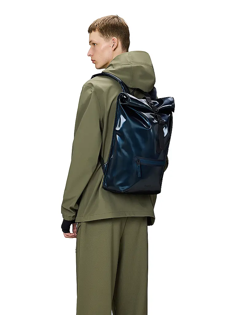 RAINS | Sac à dos ROLLTOP | blau