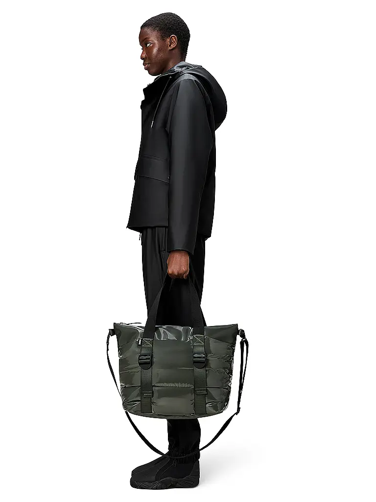 RAINS | Sac - Sac à main PUFFER MIX TOTE BAG MINI W3 | olive