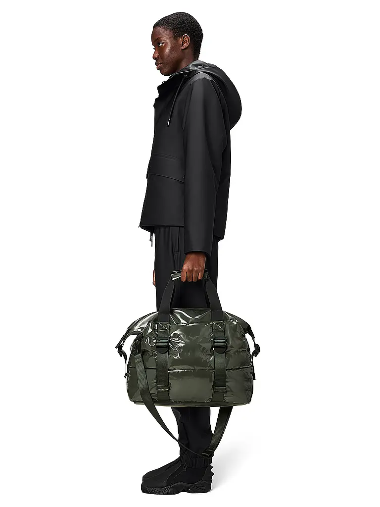 RAINS | Sac - Weekender PUFFER MIX Small | Olive