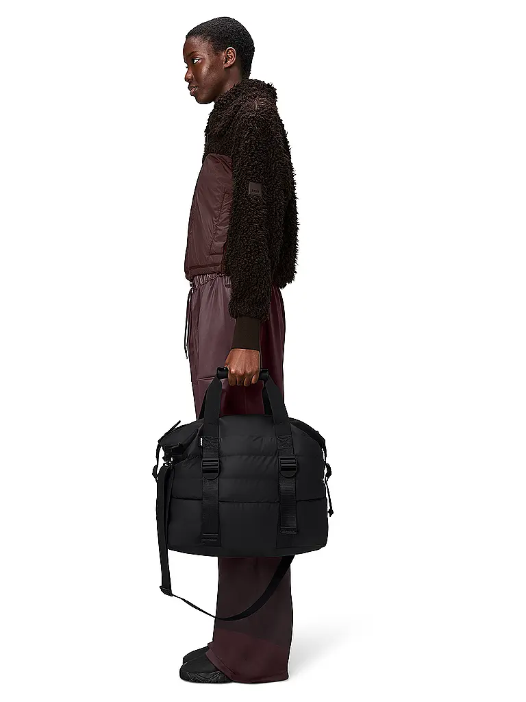 RAINS | Sac - Weekender PUFFER MIX Small | Noir