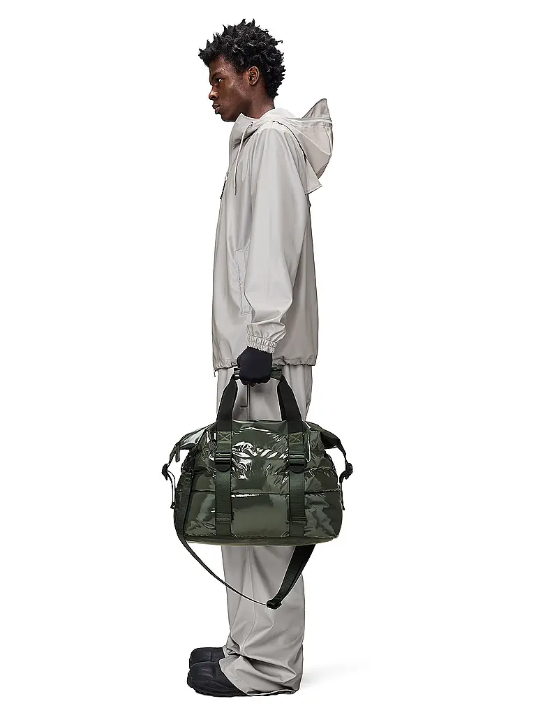 RAINS | Sac - Weekender PUFFER MIX Small | Olive
