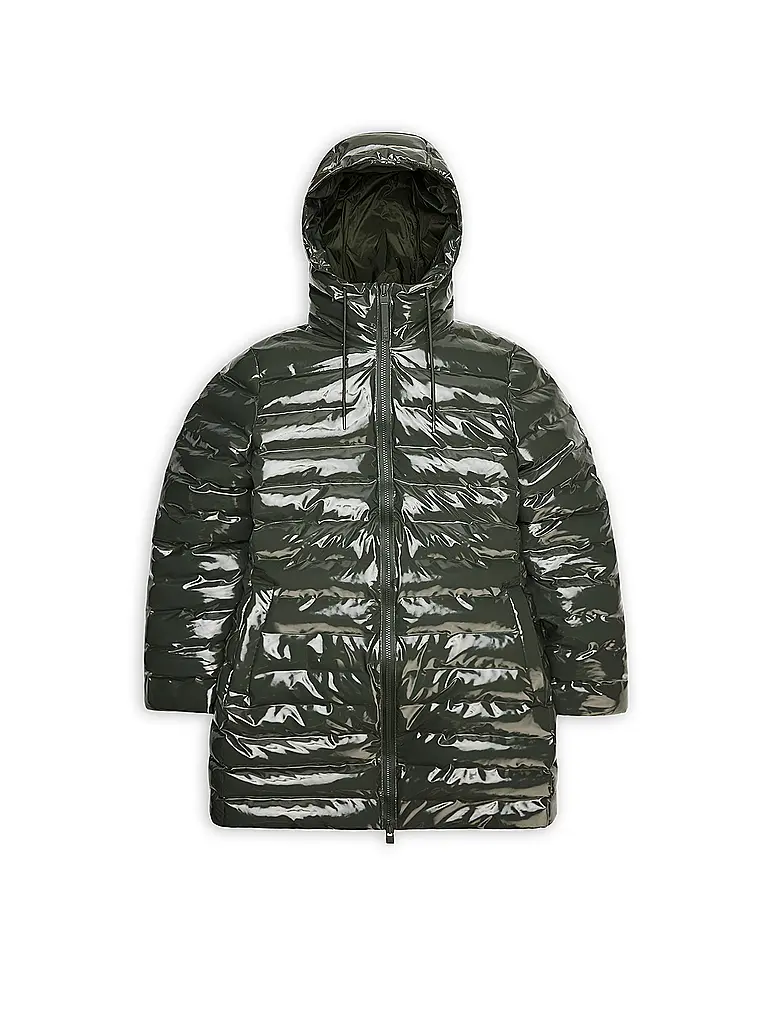 RAINS | Steppjacke LOHJA LONG | olive