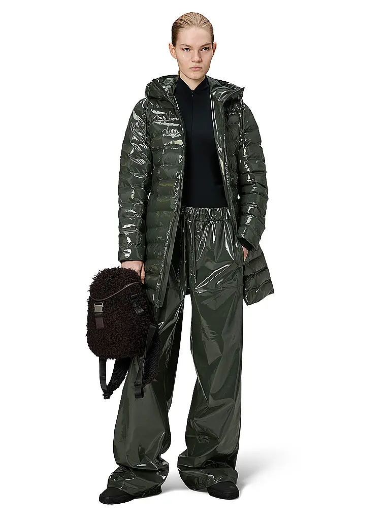 RAINS | Steppjacke LOHJA LONG | olive